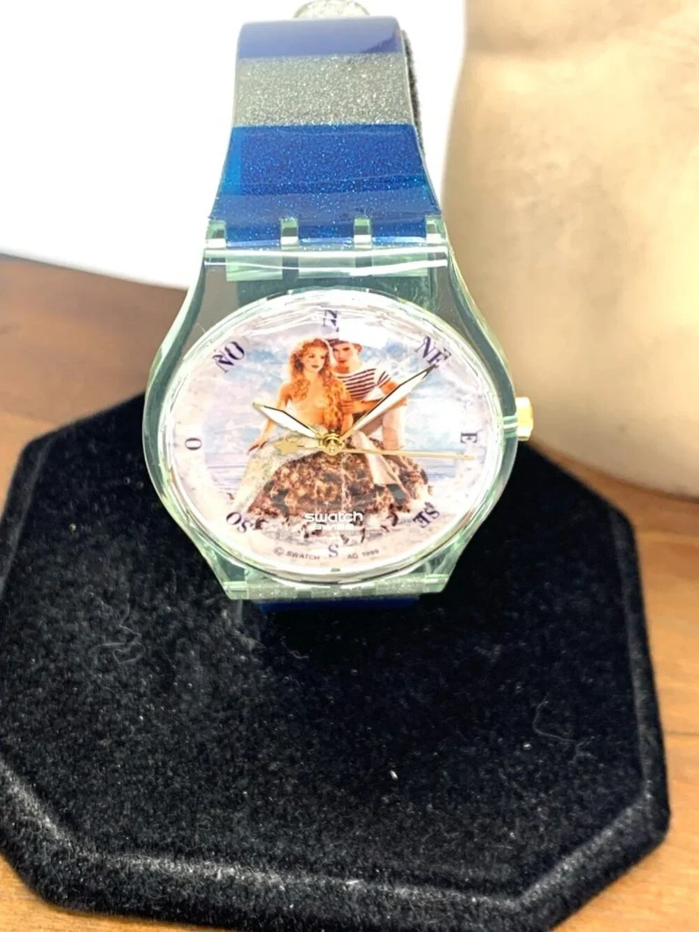 Swatch Unisex Watch GZ161 La Sirene et le Marin Mermaid Swiss Quartz 1999 34mm